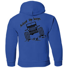 Juiced Up Jeeps G185B Gildan Youth Pullover Hoodie