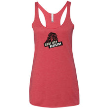 Gobi Jeep Registry Logo NL6733 Next Level Ladies' Triblend Racerback Tank