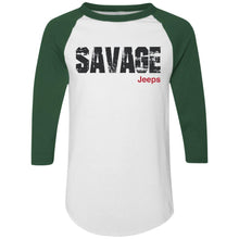 Savage Jeeps 420 Augusta Colorblock Raglan Jersey