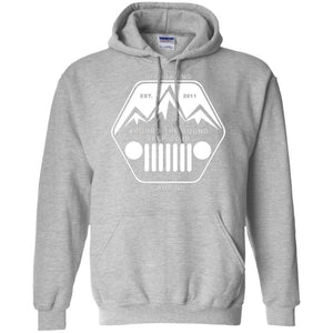 ASJC white logo G185 Gildan Pullover Hoodie 8 oz.