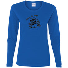 Juiced Up Jeeps G540L Gildan Ladies' Cotton LS T-Shirt