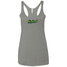 Hundt's Motorsports 2-sided print NL6733 Next Level Ladies' Triblend Racerback Tank
