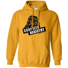 Gobi Jeep Registry Logo G185 Gildan Pullover Hoodie 8 oz.
