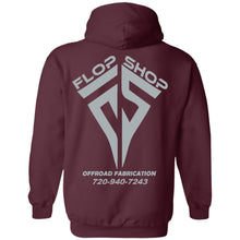 Flop Shop gray logo 2-sided print G185 Gildan Pullover Hoodie 8 oz.
