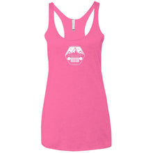 ASJC white logo NL6733 Next Level Ladies' Triblend Racerback Tank
