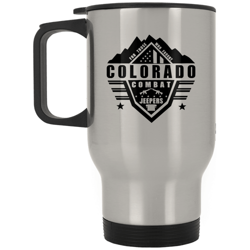 Colorado Combat Jeepers XP8400S Silver Stainless Travel Mug