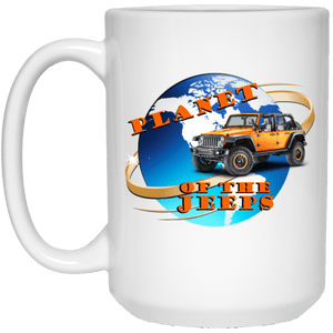 Planet of the Jeeps 21504 15 oz. White Mug