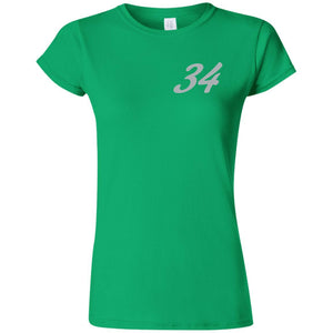 Yeti Motorsports logo 2-sided print G640L Gildan Softstyle Ladies' Fitted T-Shirt