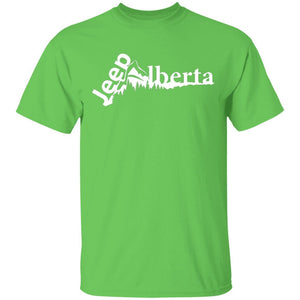 Jeep Alberta white logo G500 Gildan 5.3 oz. T-Shirt