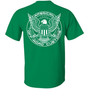 American Offroad Customs Horizontal white 2-sided print G500 5.3 oz. T-Shirt