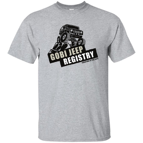 Gobi Jeep Registry Logo G200B Gildan Youth Ultra Cotton T-Shirt