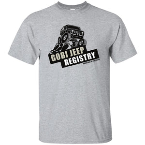 Gobi Jeep Registry Logo G200B Gildan Youth Ultra Cotton T-Shirt