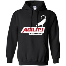 Agility Customs white logo G185 Gildan Pullover Hoodie 8 oz.