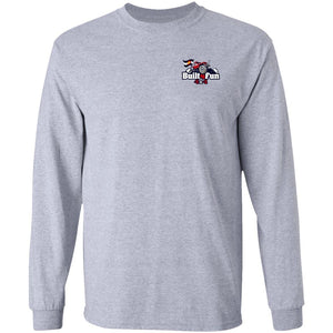 Built4Fun red 2-sided print G240 Gildan LS Ultra Cotton T-Shirt