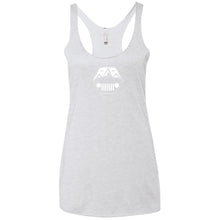 ASJC 2-sided print with Freedom flag on back NL6733 Next Level Ladies' Triblend Racerback Tank