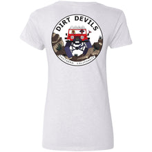 Dirt Devils Jeep Club 2-sided print G500VL Ladies' 5.3 oz. V-Neck T-Shirt