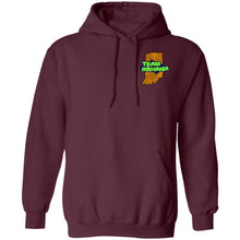 BB&M Team Indiana front 2-sided print G185 Gildan Pullover Hoodie 8 oz.