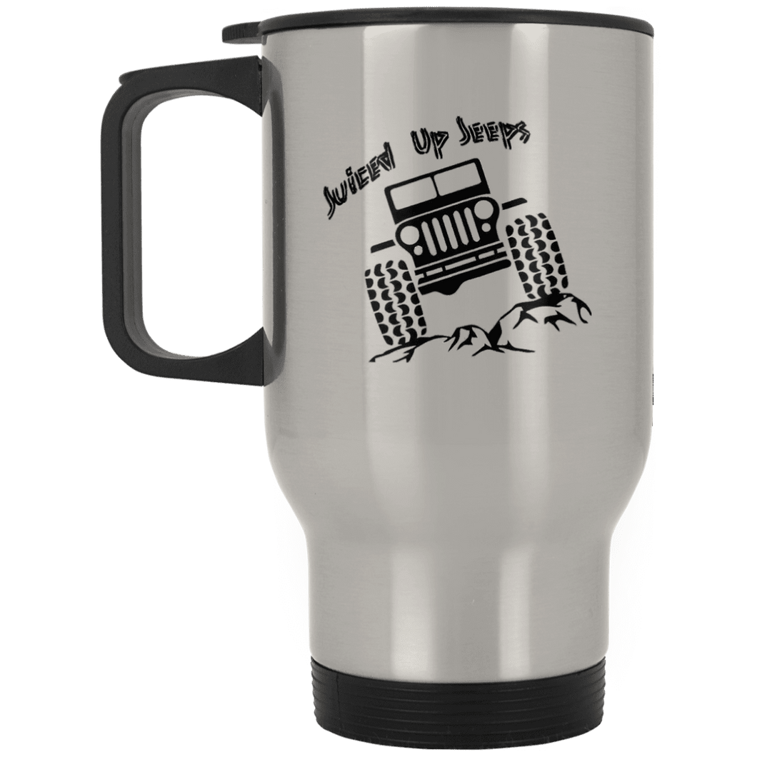Juiced Up Jeeps XP8400S Silver Stainless Travel Mug