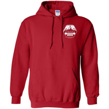 ASJC 2-sided print with Freedom flag on back G185 Gildan Pullover Hoodie 8 oz.
