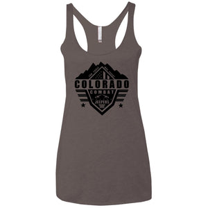Colorado Combat Jeepers NL6733 Next Level Ladies' Triblend Racerback Tank