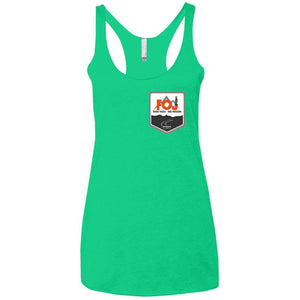 FOJ 2-sided print NL6733 Next Level Ladies' Triblend Racerback Tank
