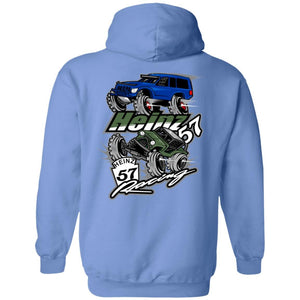 H57 Racing 2-sided print G185 Gildan Pullover Hoodie 8 oz.