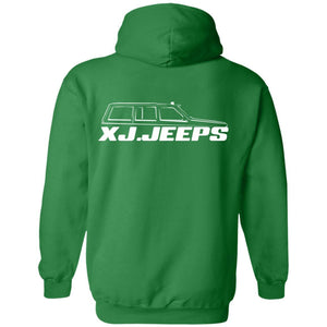 XJ Jeeps 2-sided print G185 Gildan Pullover Hoodie 8 oz.