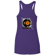 Black 17 2-sided print NL6733 Next Level Ladies' Triblend Racerback Tank