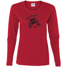 Juiced Up Jeeps G540L Gildan Ladies' Cotton LS T-Shirt