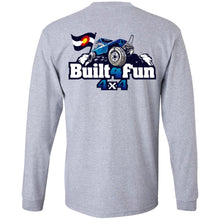 Built4Fun blue 2-sided print G240 Gildan LS Ultra Cotton T-Shirt