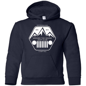 ASJC white logo G185B Gildan Youth Pullover Hoodie