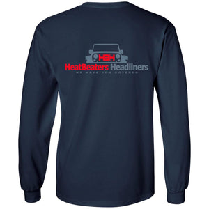 Heatbeaters 2-sided print G240 Gildan LS Ultra Cotton T-Shirt