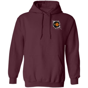Black 17 2-sided print G185 Gildan Pullover Hoodie 8 oz.