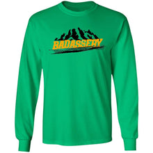 John's 4x4 BADASSERY Mountains 2-sided print G240 Gildan LS Ultra Cotton T-Shirt