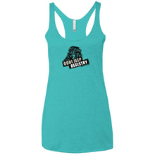 Gobi Jeep Registry Logo NL6733 Next Level Ladies' Triblend Racerback Tank