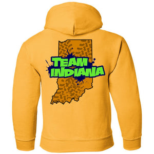 WWSD 2-sided print w/ Team Indiana back G185B Gildan Youth Pullover Hoodie