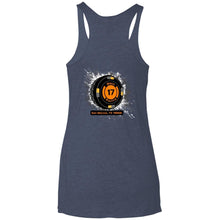 Black 17 2-sided print NL6733 Next Level Ladies' Triblend Racerback Tank