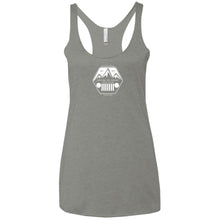 ASJC 2-sided print with Freedom flag on back NL6733 Next Level Ladies' Triblend Racerback Tank