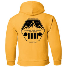 ASJC black logo 2-sided print G185B Gildan Youth Pullover Hoodie