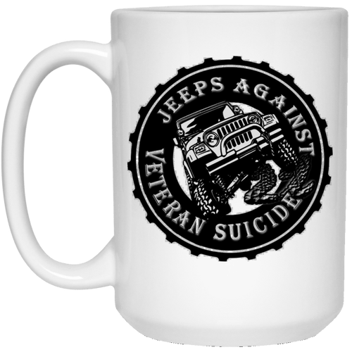 Jeeps Against Veteran Suicide 21504 15 oz. White Mug
