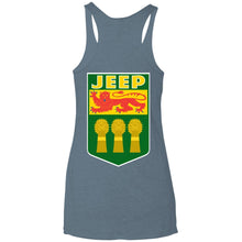 JSK_Star 2-sided print NL6733 Next Level Ladies' Triblend Racerback Tank