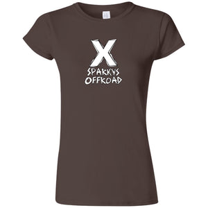 Sparky's Offroad white logo G640L Gildan Softstyle Ladies' T-Shirt