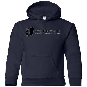 D3 Offroad white border G185B Gildan Youth Pullover Hoodie