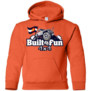 Built4Fun grey G185B Gildan Youth Pullover Hoodie