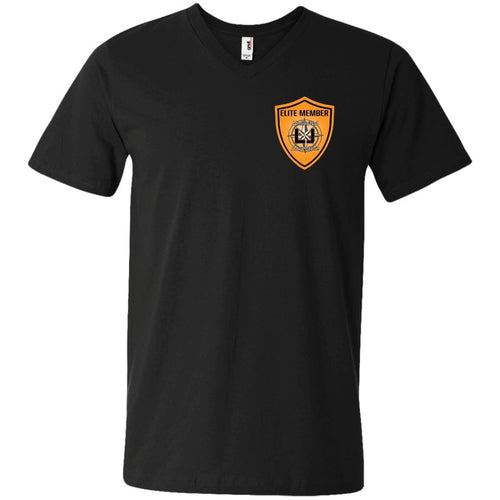ULJA Elite Member Logo 982 Men's Printed V-Neck T-Shirt