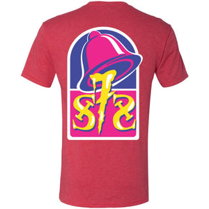 S7S white logo Taco 2-sided print NL6010 Men's Triblend T-Shirt