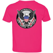 AmericanOffroadCustoms Horizontal white 3321 Toddler Jersey T-Shirt
