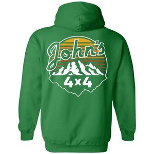 John's 4x4 2-sided print G185 Gildan Pullover Hoodie 8 oz.
