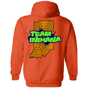 B&B Motorsports 2-sided print (Team Indiana back) G185 Gildan Pullover Hoodie 8 oz.