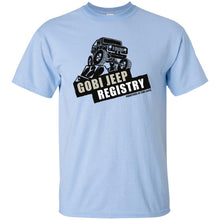 Gobi Jeep Registry Logo G200B Gildan Youth Ultra Cotton T-Shirt